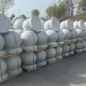  白麻花岗岩石材圆球，石球，挡车球，隔离球，景观石球，风水球等