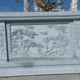  芝麻白大型照壁，屏风，影壁