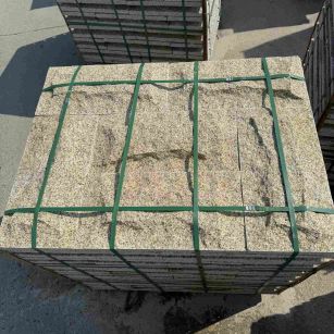  黄金麻花岗岩石材自然面蘑菇石成品