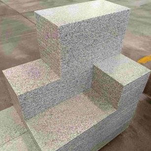  白麻花岗岩荔枝面地铺石