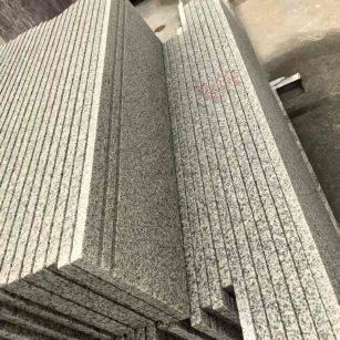  白麻荔枝面花岗岩楼梯踏步