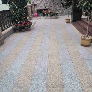  黄金麻白麻荔枝面庭院铺装展示