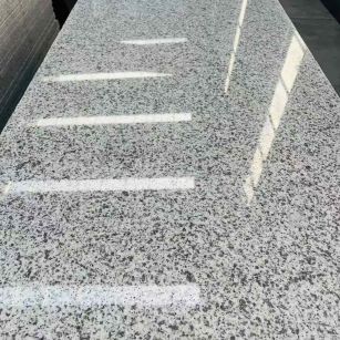  白麻花岗岩光面毛板