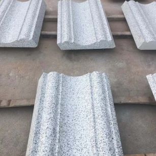  白麻花岗岩光面别墅线条