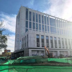  白麻花岗岩石材外墙干挂