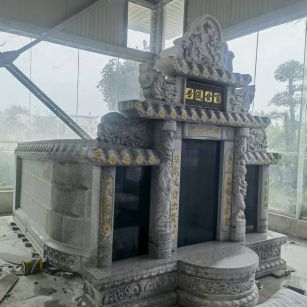  芝麻白墓碑效果展示图