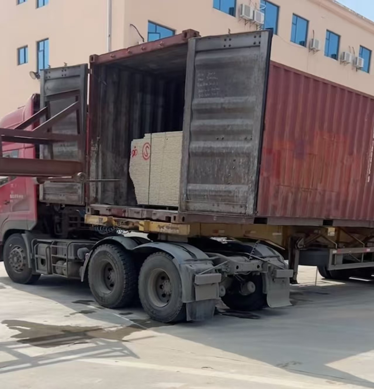  黄金麻荔枝面毛板