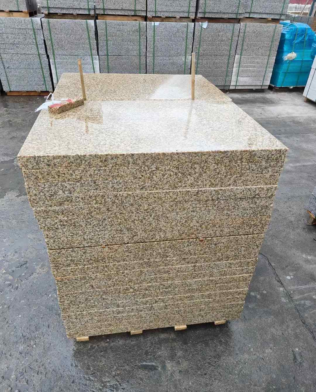  湖北黄金麻花岗岩石材荔枝面外墙石材