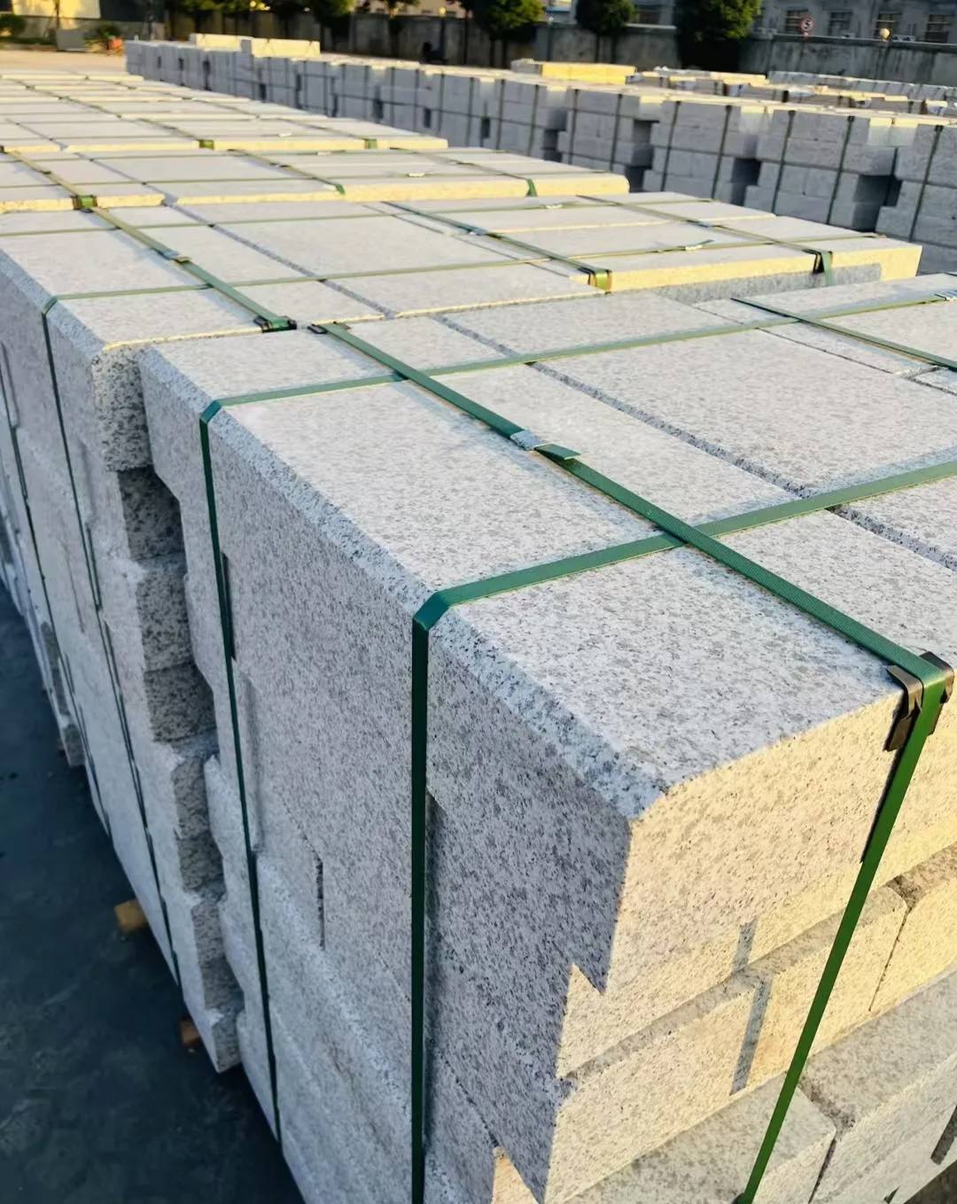  白麻花岗岩路沿石，马路牙子，路缘石，平石，立缘石等