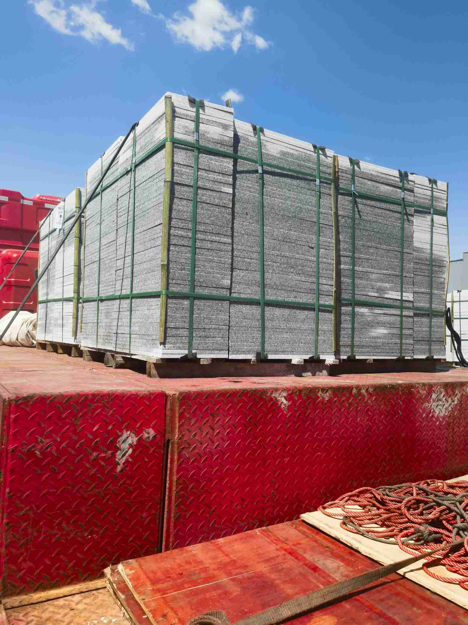  芝麻白火烧规格板地铺石300*600/600*600