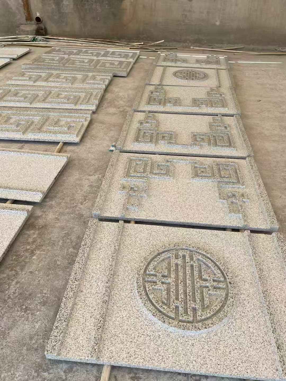  白麻花岗岩外墙立面雕刻板