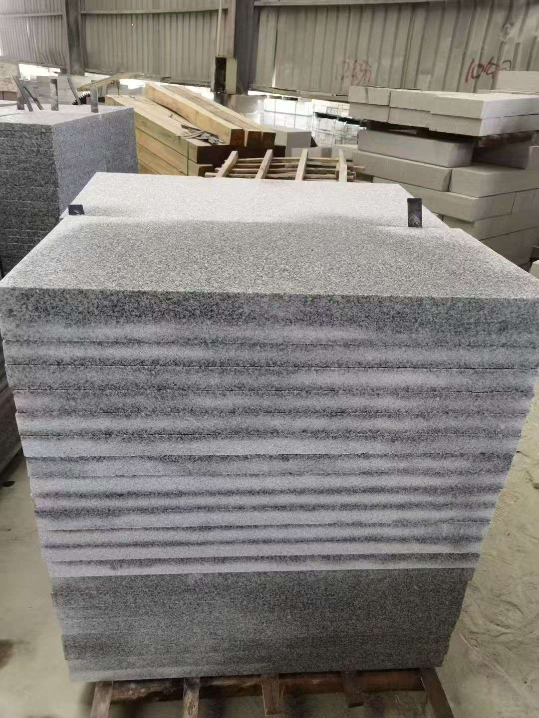  芝麻白5公分火烧地铺成品，900*400，规格可定制